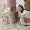 Torby szkolne Dzieciowe plecak okrągły torebki dla dzieci dla dziewczynki przedszkola chłopca szkolna torba maluchowa torba Kawaii koreańska kreskówka Bear Bunny 230727