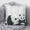 Kussen/decoratieve aanpasbare schattige pandaprint decoratieve kussenhoes thuis slaapbank decoratieve hoes