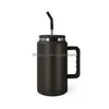 Mugs 50Oz Mug Tumbler With Handle Powder Coated Travel Coffee St Double Wall Stainless Steel Water Cup Bottle Large Insated Drop Deliv Dhux1