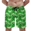 Men's Shorts Tropical Leaves Jungle Board Men Palm Print Beach Pants Quality Leisure Swim Trunks Big Size