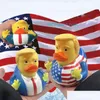 Partybevorzugung Kreative PVC-Flagge Trump Ente Bad schwimmendes Wasser Spielzeug liefert lustige Spielzeuge Geschenk Ss0422 Drop Lieferung Hausgarten Festlich Ev Dhtpo