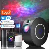 Novidades Tuya WiFi Smart Aurora Galaxy Star Projetor Night Light Alexa Voice Control APP LED Kids Baby Gift 230727