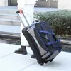 Transport de transport de sacs de chariot à grande capacité sac de valise de valise Oxford Sagl en lage imperméable lage avec roues