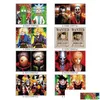 Autocollants De Film De Bande Dessinée 40Cm Affiche De Mouvement 3D Personnaliser Jujutsu Kaisen Dbzed Demon Slayer Étanche Voiture Mur Art Drop Delivery Jouets Dhicz