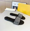 Summer Brand Signature by Marc F- Ladys Slipper Sandal Slide Women Flats Genuine Leather Outdoor Flip Flop Sliver Black White Designer Box 35-42