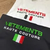 Men's T-Shirts Spring Summer Vetements Men Woman Loose Casual T Shirt 1 1 Embroidered Haute Flag Top Tee Classic VTM Short Sleeve 230726