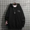 Mens Hoodies Sweatshirts Black Butterfly Embroidery Hoodie Men High Street Hooded Sweatshirt Girls Par Tops Casual Red Spring Autumn Japan 230727