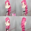 Pretty Cure Precure Cure Blossom Long Rose Red Anime Cosplay Party Peluca Hair1902