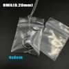 100pcsロットクリアバッグ厚いヘビーデューティ収納バッグパッケージプラスチックスモール再浸透性ポリバッグの厚さ0 20mm2301