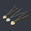 Mode Nieuwe hartvormige goud gegraveerde T Women Party Gift Dikke editie Hoogwaardige Designer Bracelet Jewelry