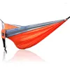 Obozowe meble 2023 Outdoor Camping Hammock Double Hamac Portable Lightweight Nylon Fabric for Travel Suspension Handy Hammoc