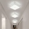 Ceiling Lights LED Crystal Corridor Light Hallway Porch Modern And Simple Entrance Hall Circular Balcony