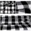 Christmas Decorations Tree Skirt Ornament With White And Black Plaid For Festive Decoration310r