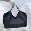 Fashion Denim Shopping Bag Environmental Protection Big Beach Bags Ladies Casual Canvas Chain bars Storage Bags197z