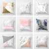 Cushion/Decorative Marble Geometric Printed Cushion Cover For Sofa Decorative case Polyester 45*45 Throw Home Decor cover