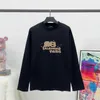 Mäns plus -hoodies tröjor på hösten / vintern 2024 Acquard Knitting Machine E Custom JnLarged Detail Crew Neck Cotton CEG