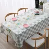 Tafelkleed Bloemenprint Rechthoekig tafelkleed voor tafel Bruiloft Decoratie Waterdicht Dineren Salontafel Cover De Table R230727