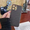 Luxurys Flower Letter Phone Case Protection complète en cuir pour iPhone 14 13 12 11 Pro Max Couverture de protection du corps arrière en cuir Handy Lady Girl