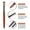 Borstar 100% Pure Kolinsky Hair Acrylic Nail Brush Sandalwood Handle Brush för akrylapplikation och akrylkraft Professional