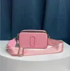 디자이너 가방 스냅 샷 새로운 멀티 컬러 어깨 가방 카메라 여성 패션 넥타이 염색 고급 가죽 크로스 바디 반짝이 스트랩 지갑 핸드백