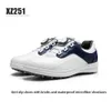 Andra golfprodukter PGM Kids Golf Shoes Waterproof Anti-Scid Children Light Weight Soft Breattable Sneakers Younger Knob Strap Sports Shoes XZ251 HKD230727