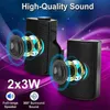 Portabla högtalare Högtalare PC Sound Music för dator bärbar dator Stereo Subwoofer Bass Acoustic Home Theatre Soundbar System R230727
