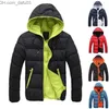 Parkas Masculino Down Parkas Masculino Inverno Man Jaqueta Quente Embalável Leve Masculino Puffer Bubble Ski Coat Acolchoado Acolchoado Z230731