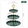 Plates 3 Layer Cake Stand Style European Wedding Party Multi Plastic Three-tier Fruit Tray Snack Candy Kitchen Tools