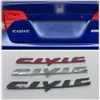 Ny stil med civic bil bakre logotyp emblem märke dekal för Honda Civic 2006-2013 3D Namnplatta klistermärke199w