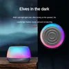 Portable Speakers Mini Bluetooth5.0 Speaker IPX6 Waterproof Small Stereo LED Lights Luminous Sound Atmosphere Rhythm Luminous Speaker R230727