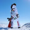 Autres articles de sport Snow Suit Hiver Oversize Ski Hommes Femmes Chaud Coupe-Vent Veste Imperméable Pantalon Détachable Snowboard Set 230726