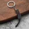 Bil Penualing Gun Neychain Metal Fuel Buef Gas Pump Munstycke Keyring Creative Auto Part Model Pendant For Men Cool Key Chain Accessorie