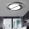 Dimmable Led Ceiling Lamp Modern Black Ceiling Light Round Living Room Kitchen Light Fixtures Indoor Lighting Ceiling239N