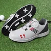 Sapatos de golfe unissex para golfe tamanho 37-47 tênis casuais masculinos e femininos antiderrapantes HKD230727