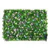 Dekorativa blommor utdragbart konstgjorda trädgårdsstaket utbyggbart grönt blad vinrank