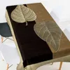 Table Cloth Tropical Green Leaves Tablecloth for Table Wedding Decoration Waterproof Oil Proof Dressing Table Cover Rectangular R230819