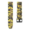 Oglądaj pasy 22 26 mm Silikon Easy Fit Camouflage Paspopasp opaski do Garmin Fenix5 5x 5xplus 6 6x 6xpro 7 7x Band instynkt Bransoletka 230727