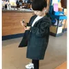 Tench coats Boys jacket spring and autumn models big boy 2023 hooded long windbreaker 13 children's men's clothing 230726