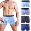 Elbiseler 4pcs/lot boksör şortlu kimse erkek Panties iç çamaşırı erkekler boksör boksörler homme nefes alabilen şort u dışbükey poşet