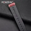 Watch Bands Handmade Oil Wax Leather Watchband 18mm 20mm 22mm 24mm Blue Red Brown Replacement Bracelet Strap Band Accessories 230727