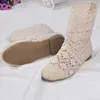 Bottes 10 couleurs disponibles femmes bottines creuses à tricoter à jambe haute printemps et été femmes bottes en dentelle chaussures bottes d'été 230727