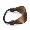 Hair Clips Tied Horsetail Wig Headrope Women's Simple Accessories Elegant Band Rope