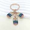 Cute Keychain Owl Key Ring Night Owl Key Chains Animal Gifts for Women Handbag Accessorie Car Keys Handmade Jewelry