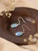 Vente chaude d'argent 925 en Europe et en Amérique, nouvelles boucles d'oreilles femme Aubao illusion de couleur, boucles d'oreilles exquises en forme d'arbre bleu