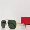 Nouveau design de mode lunettes de soleil pilote de forme carrée 9659T cadre en métal style simple et populaire lunettes de protection UV400 extérieures polyvalentes