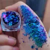 Body Glitter 1gPc Duo Chrome cosmetic grade chameleon mica powder glitter color changing flakes Pigment Powder 230726