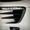 Accessories For porsche macan 2014-2020 Carbon Fiber Front Headlight Eyebrow Trim Strips exterior Modified Stickers Car Styling312h