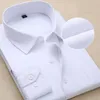 Camisas Casuais Masculinas Plus Size Vestido Masculino Manga Comprida Ajuste Justo Sólido Listrado Business Formal Camisa Masculina Social Roupas Grandes 230726