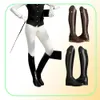 Поездка на высоких сапогах коленные кожаные туфли для конной ботинки Knight Wide Shaft Medieval Women039s платье9142687