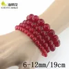 Moda encanto piedra natural Jades 6-12mm pulsera de cuentas redondas cristales gemas accesorios Yoga hombre mujer regalo Navidad todo Pri285H